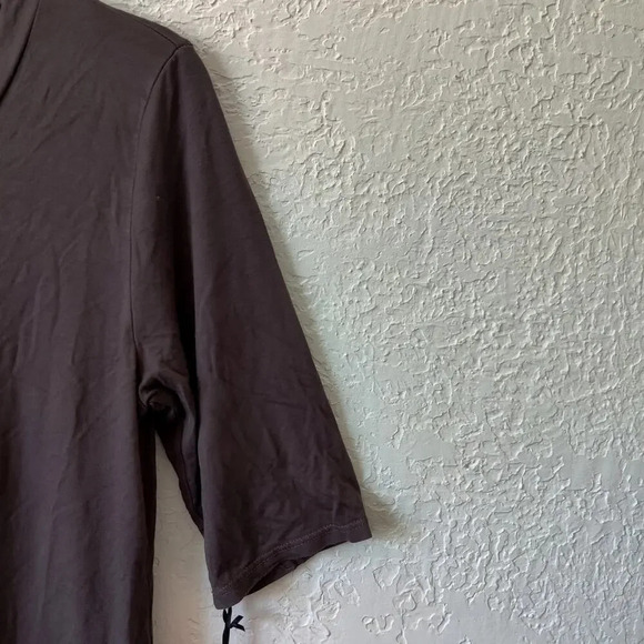 Michael Lauren Revolve Short Sleeve T-Shirt Dress Taupe Color Sz L Super Soft - Picture 6 of 7